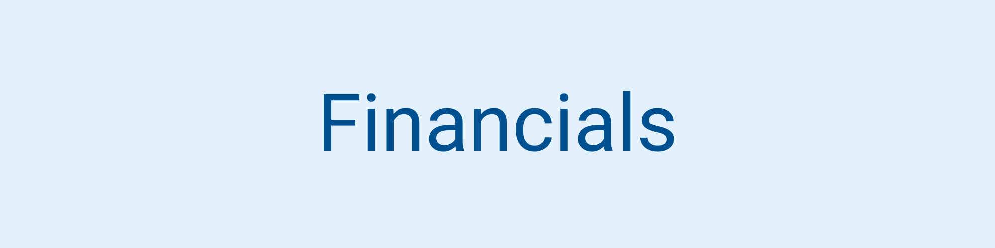 Financials